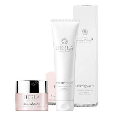 Herla Exfoliating Set ZESTAW Wybielający peeling do twarzy 150 ml + Multiodżywcza maska eksfoliująca do twarzy 50 ml