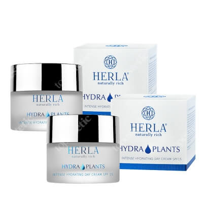 Herla Hydra Plants Care Set ZESTAW Nawilżający krem na dzień 50 ml + Nawilżający krem na noc 50 ml