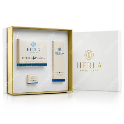 Herla Hydra Plants II 2020 ZESTAW Nawilżająca maska do twarzy 50 ml + Nawilżający krem pod oczy 30 ml + Nawilżający krem na dzień 5 ml