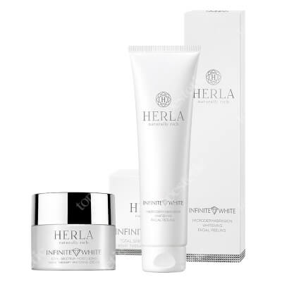 Herla Night Ritual ZESTAW Peeling z efektem mikrodermabrazji 150 ml + Krem wybielający przebarwienia na noc 50 ml