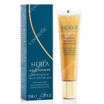 Herla Nourishing Lip Oil Serum 24k Gold Odżywcze serum olejowe do ust z 24-karatowym złotem 15 ml