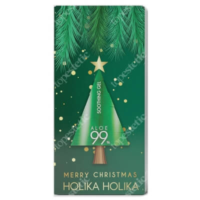 Holika Holika Aloe Xmas Kit ZESTAW Wielofunkcyjny żel aloesowy do twarzy, ciała i włosów 250 ml + Żel pod prysznic z sokiem z aloesu 92% 250 ml