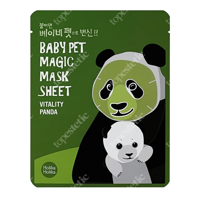 Holika Holika Baby Pet Magic Mask - Vitality Panda Witaminowa bawełniana maseczka w płachcie 1 szt