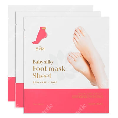 Holika Holika Baby Silky Foot Mask Sheet 3 Pack ZESTAW Regenerująca maseczka do stóp 3 szt