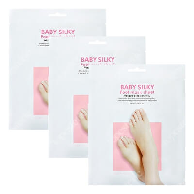 Holika Holika Baby Silky Foot Mask Sheet 3 Pack ZESTAW Regenerująca maseczka do stóp 3 szt