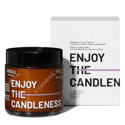 Holika Holika Enjoy the Candleness Wegańska świeca do masażu z 40% Masłem Shea i olejem z pestek śliwki 100 ml