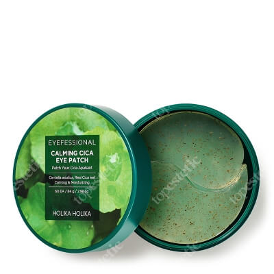 Holika Holika Eyefessional Calming Cica Eye Patch Hydrożelowe płatki pod oczy z ekstraktem z wąkrotki azjatyckiej 60 szt