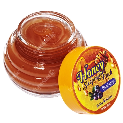 Holika Holika Honey Sleeping Pack - Blueberry Całonocna maseczka z miodem i jagodami 90 ml