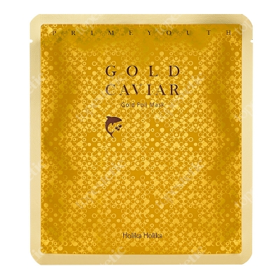 Holika Holika Prime Youth Gold Caviar Mask Maseczka bawełniana w płachcie z cząsteczkami złota 1 szt