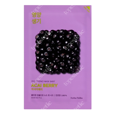 Holika Holika Pure Essence Mask Sheet - Acai Berry Maseczka bawełniana z ekstraktem z jagód 1 szt.