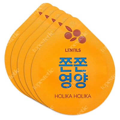 Holika Holika Superfoods Capsule Pack Lentils 5 Pack ZESTAW Maseczka całonocna z soczewicą 10 ml x 5 szt
