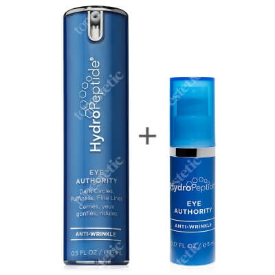 Hydropeptide Eye Authority Eye Cream + Travel Size ZESTAW Preparat do eliminacji cieni pod oczami i kurzych łapek 15 ml + 5 ml