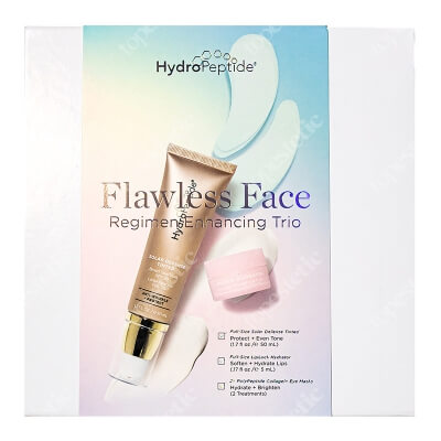 Hydropeptide Flawless Face Kit ZESTAW Krem koloryzujący SPF 30, 50 ml + Maska na usta 5 ml + Maska wokół oczu 2 szt