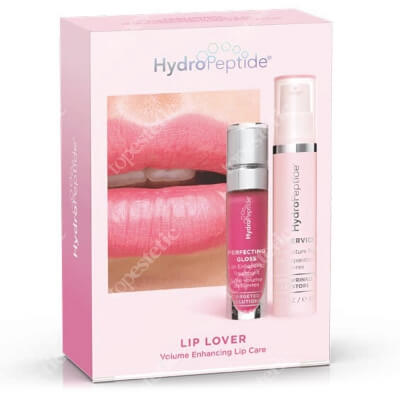 Hydropeptide Lip Lover ZESTAW Nawilżająco liftingujący serum na usta 10 ml + Błyszczyk rozjaśniający i poprawiający wygląd ust (Palm Springs) 5 ml