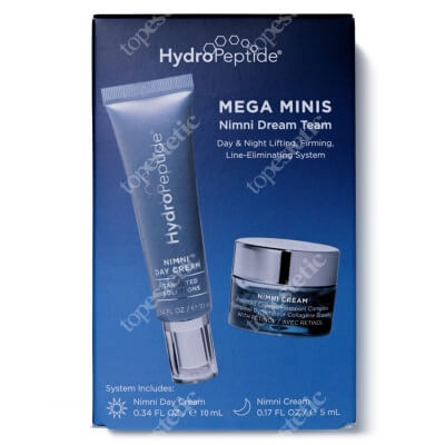 Hydropeptide Nimni Dream Team Mega Minis ZESTAW Krem z kompleksem kolagenowym 5 ml + Krem z ochroną 10 ml