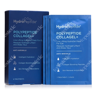 Hydropeptide PolyPeptide Collagel + Eye Masks Maska liftingująca zmarszczki wokół oczu 8 szt.