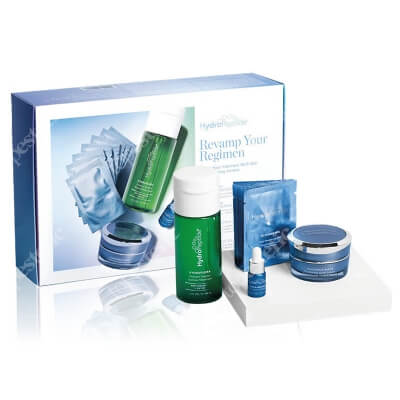 Hydropeptide Revamp Your Regimen Kit ZESTAW Rozjaśniająca maska 15 ml + Esencja probiotyczna 118 ml + Serum z witaminą C 3 ml + Chusteczka oczyszczająca 7 szt