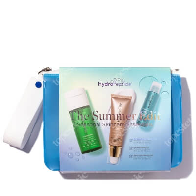 Hydropeptide Summer Edit Kit ZESTAW Ochrona przeciwsłoneczna koloryzująca 50 ml + Esencja probiotyczna 118 ml + Oczyszczający żel do demakijażu, tonizujący 50 ml