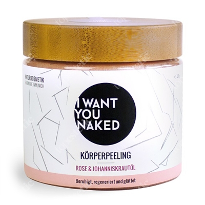 I want you naked Bodyscrub Rose and St. Johns Wort Oil Peeling - róża i olej z dziurawca zwyczajnego 720 g