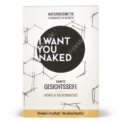 I want you naked Face Soap Honey And Beeswax Mydło do twarzy - miód i wosk pszczeli 100 g