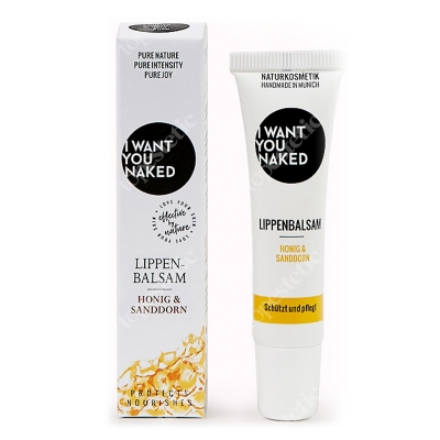 I want you naked Lip Balm Honey and Sallow Thorn Balsam do ust - miód i rokitnik 10 ml