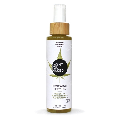 I want you naked Renewing Body Oil Bio Hempseedoil Odżywczy olej do ciała z olejem z konopii 120 ml