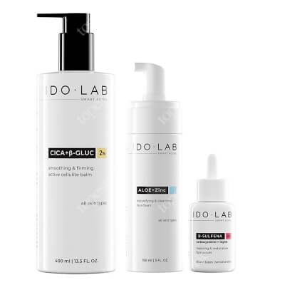Ido Lab Favorite Set ZESTAW Pianka do mycia 150 ml + Serum regenerująco - naprawcze 30 ml + Balsam antycellulitowy 400 ml