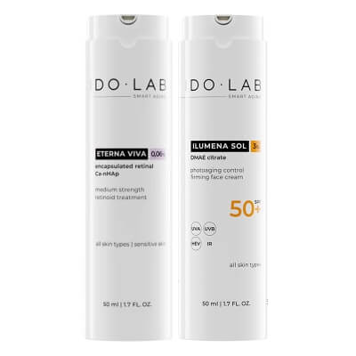 Ido Lab Photoaging Control Set ZESTAW Serum z retinalem 0,06% 50 ml + Krem ochronno-przeciwzmarszczkowy SPF 50+ 50 ml