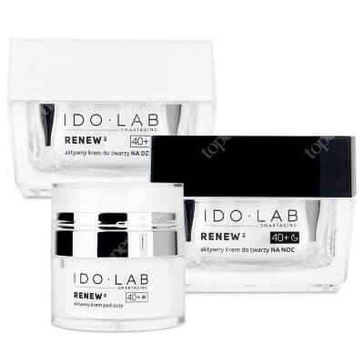 Ido Lab Renew2 40+ Face Care Set ZESTAW Krem do twarzy na dzień 50 ml + Krem do twarzy na noc 50 ml + Krem pod oczy 15 ml