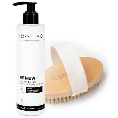 Ido Lab Renew2 Body Firming Set ZESTAW Balsam antycellulitowy 250 ml + Szczotka do masażu ciała na sucho 1 szt