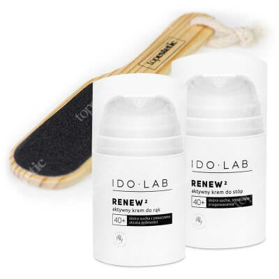 Ido Lab Renew2 Feet And Hand Set ZESTAW Krem do stóp 50 ml + Krem do rąk 50 ml + Tarka do stóp 1 szt