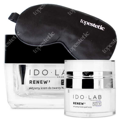 Ido Lab Renew3 Night Set ZESTAW Krem do twarzy na noc 50 ml + Krem pod oczy 15 ml + Maska na oczy 1 szt
