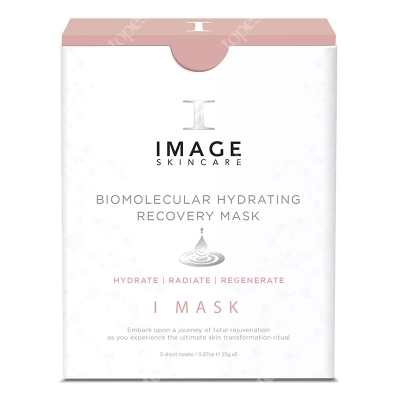 Image Skincare Biomolecular Hydrating Recovery Mask Nawilżająca biomolekularna maska z hydrożelem 5x17 g
