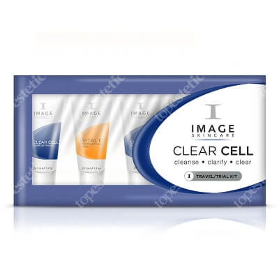 Image Skincare Clear Cell Trial Kit ZESTAW podróżny dla cer trądzikowych, ze skłonnością do przetłuszczania się, tłustych 5x7,4 ml