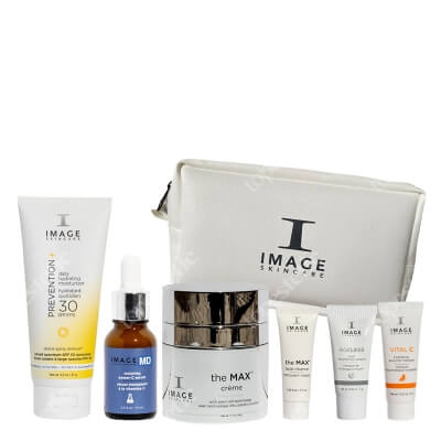 Image Skincare Renew Set ZESTAW Krem 91 g + Serum a 15 ml + Kuracja regenerująca 48 g + Preparat oczyszczający 7,5 ml + Maska 7,5 g + Maska 7,5 ml + Kosmetyczka