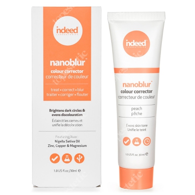 Indeed Nanoblur Colour Corrector Peach Korygujący krem nanoblur brzoskwinia 30 ml