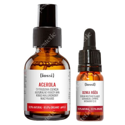 Iossi Acerola + Dzika Róża ZESTAW Cytrusowa esencja 50 ml + Serum rozświetlające 10 ml