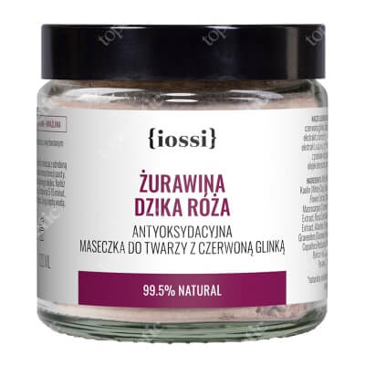 Iossi Cranberry Rosehip Żurawina, Dzika Róża. Antyoksydacyjna maseczka z czerwoną glinką 120 ml