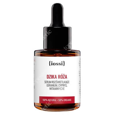 Iossi Dzika Róża Serum rozświetlające z geranium, cyprysem, wit. C i E, 30 ml