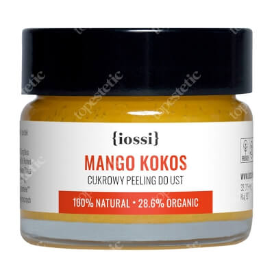 Iossi Mango Kokos Cukrowy peeling do ust z woskiem pszczelim 15 ml