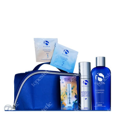 iS Clinical The Skin Renewal Collection ZESTAW Żel oczyszczający 180 ml + Złuszczanie i odmładzanie 3 x 1 szt + Krem nawilżający 50 g + Emulsja z retinolem 2 g