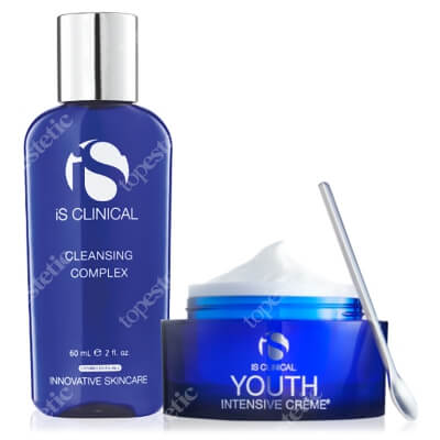iS Clinical Youth Intensive Creme + Cleansing Complex ZESTAW Krem przeciwstarzeniowy do wszystkich rodzajów skóry 50 g + Żel oczyszczający 60 ml