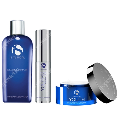 iS Clinical Youthful Glow Collection Zestaw młodzieńczy blask skóry 50 g, 180 ml, 15 g, 2x3,75 ml