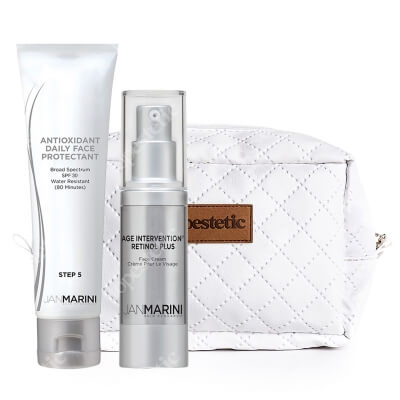 Jan Marini Intensywne Odmłodzenie Dla Każdego Typu Skóry ZESTAW Krem z retinolem 28 g + Krem ochronny SPF 30, 57 g + Kosmetyczka