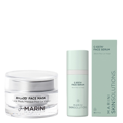 Jan Marini C-ESTA® Face Serum + Hyla3D® Face Mask ZESTAW Serum do twarzy z witaminą C i DMAE 30 ml + Głęboko nawilżająca maska do twarzy 28 g