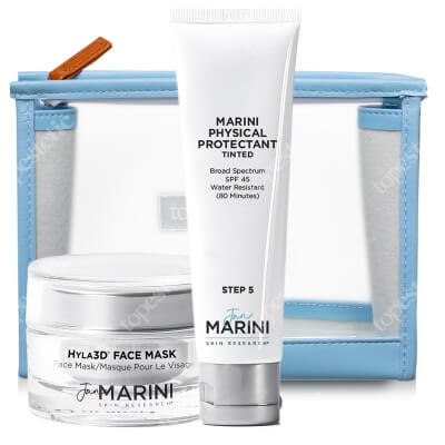 Jan Marini Nawilżenie i Ochrona Mineralna SPF 45 ZESTAW Głęboko nawilżająca maska do twarzy 30 ml + Krem ochronny koloryzujący 57 g + Kosmetyczka 1 szt