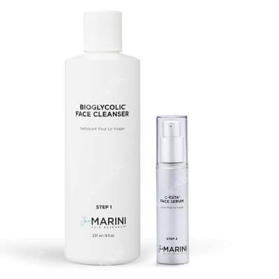 Jan Marini Oczyszczenie i Rozświetlenie ZESTAW Serum do twarzy z witaminą C i DMAE 30 ml + Emulsja do mycia twarzy z kwasem glikolowym 237 ml