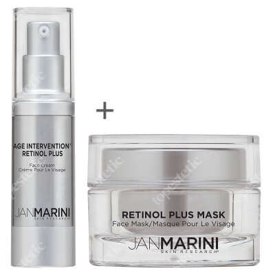 Jan Marini Retinol Set ZESTAW Przeciwstarzeniowy krem z retinolem 28 g + Maska z retinolem 34,5 g