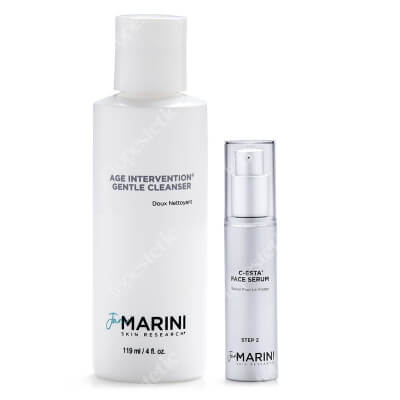 Jan Marini Rozświetlenie i Antyoksydacja Dla Skóry Wrażliwej ZESTAW Serum do twarzy z witaminą C i DMAE 30 ml + Preparat oczyszczający do twarzy i oczu 119 ml