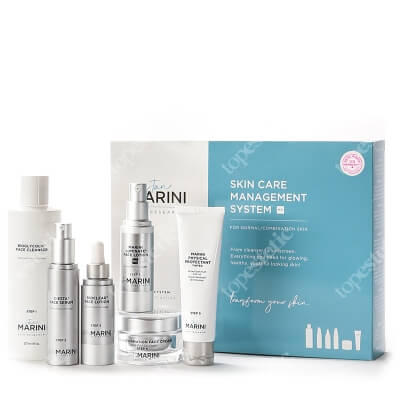Jan Marini Skin Care Management System Tinted ZESTAW Emulsja 237 ml + Serum do twarzy 30 ml + Lotion korygujący 30 ml + Krem nawilżający 28 G + Krem ochronny koloryzujący 57 g
